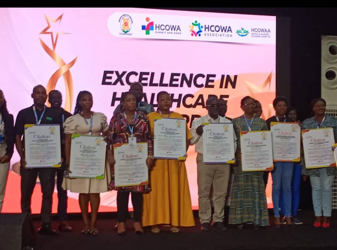 Excellence in Healthcare Awards ceremony group photo