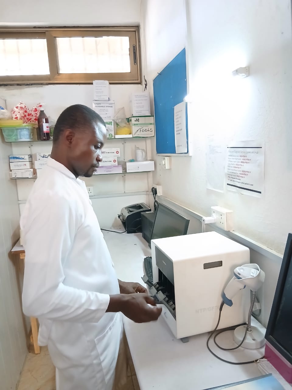 Blood testing laboratory
